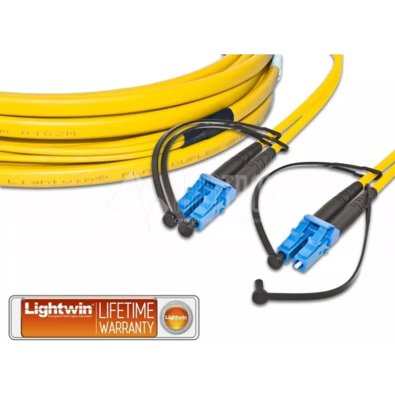 Lightwin LDP-09 LC-LC 1.0 FD šviesolaidinis kabelis 1 m OS2 geltonas (LDP-09 LC-LC 1.0 FD)