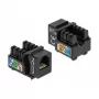 Keystone Module DeLOCK 86468 plokščias Juoda RJ-12