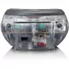 Nešiojamasis radijo CD grotuvas Lenco SCD-24TR — FM, 4 W išvestis, LCD, teleskopinė antena, AC/DC, 6×C baterijos