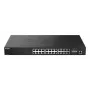 D-Link 28 prievadų 2.5G kelių gigabitų išmanusis valdomas komutatorius su 4 x 10G SFP+ prievadais