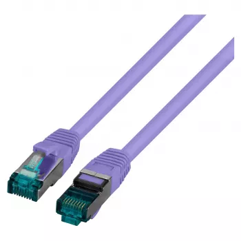 EFB-Elektronik RJ45 komutacinis kabelis Cat.6A S/FTP LSZH violetinis 1,5 m