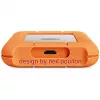 Išorinis SSD LaCie STND4000400 4 TB USB4 Gen 3x2 Thunderbolt USB Type-C, oranžinis / nerūdijantis plienas