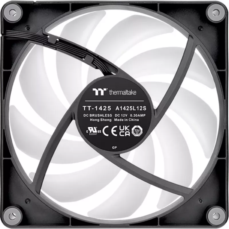 Thermaltake CT140 Reverse ARGB 14 cm ventiliatorius, juodas, 500–1800 RPM, 32,8 dB