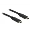 USB laidas DeLOCK 0,5 m USB 2.0 USB C juodas