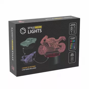 LED transporto priemonės dekoratyvinė lempa MANTA SNL121RGB RGB 3D šviesa automobiliams ir motociklams