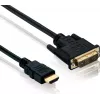 Adapterio kabelis helos DVI-D (kištukas) į HDMI (kištukas) 1,5 m, 4K 60 Hz