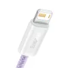 Baseus Dynamic laidas USB į Lightning, 2,4A, 2m (violetinis)