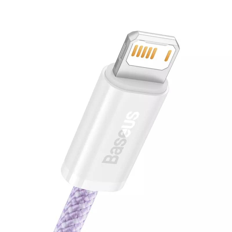 Baseus Dynamic laidas USB į Lightning, 2,4A, 2m (violetinis)