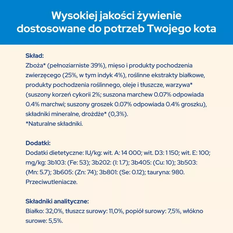 Purina CAT CHOW kačių sausas maistas 1,5 kg Suaugusioms kalakutiena