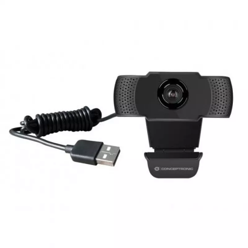 Conceptronic AMDIS 1080P Full HD internetinė kamera su mikrofonu, 2 MP, 1920 x 1080 pikselių, Full HD, 30 kadrų per sekundę, H.264, M-JPEG, YUV, 90°