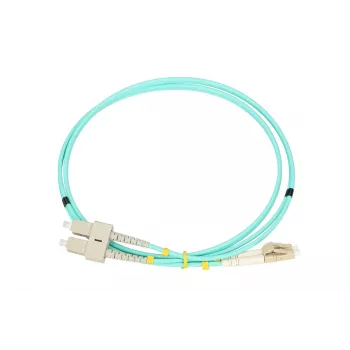 Patchcord Extralink LC/UPC – SC/UPC, daugiamodis OM3 dvipusis, 3 mm, 2 m