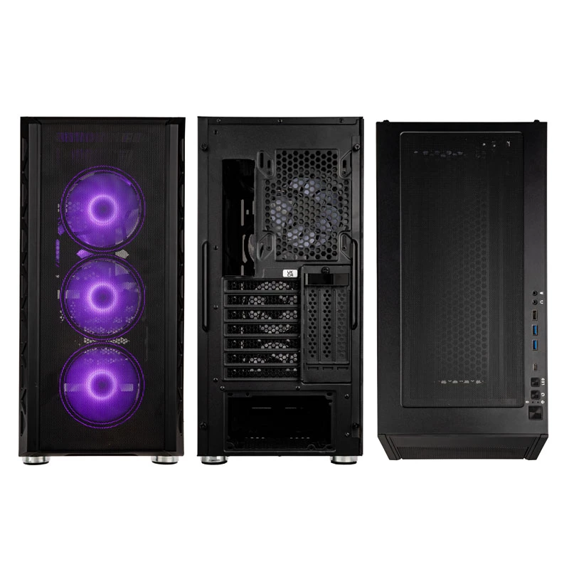 PC Case Kolink Citadel Mesh ATX ARGB Midi-Tower – juoda, ATX vidutinio bokšto formos faktorius