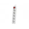 Maitinimo ilginamasis laidas Lanberg PS1-05E-0300-W 3 m 5 kintamosios srovės lizdų vidaus/lauko baltas