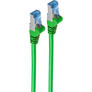Tinklo kabelis, komutacinis kabelis cat 6A S/FTP PIMF žalias 1m