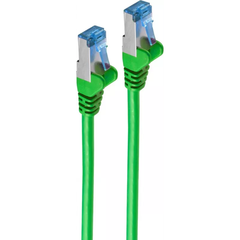 Tinklo kabelis, komutacinis kabelis cat 6A S/FTP PIMF žalias 1m