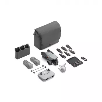 Kvadrokopteris DJI Air 3s — 4 rotorių dronas, 50 MP kamera, 3840×2160 vaizdo įrašas, 27 m/s, 32 000 m nuotolis, 4276 mAh baterija, 42 GB vidinė atmintis, pilka