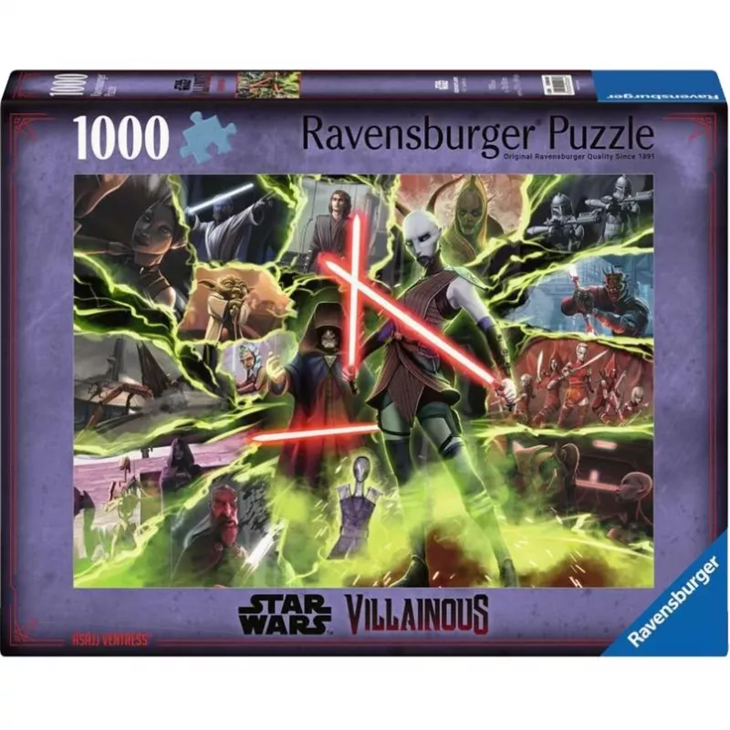 Puzzle Star Wars Villainous: Asajj Ventress (1000 dalių)