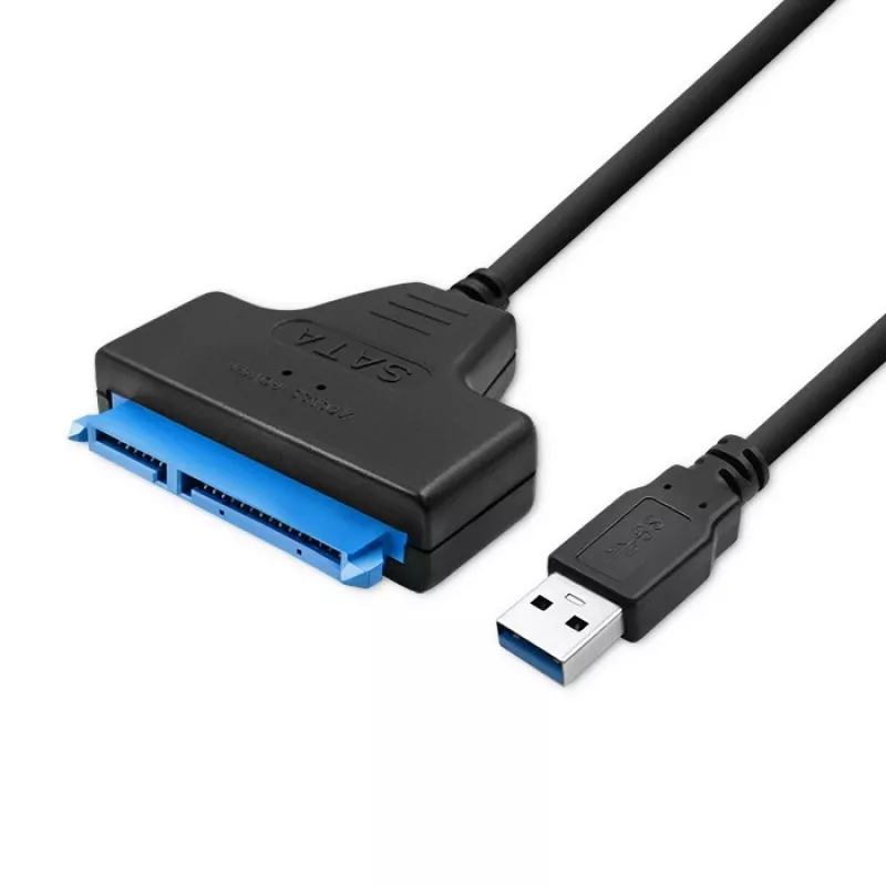 Adapteris QOLTEC 51855 — išorinis M.2 NVMe/NGFF į USB 3.0 adapteris, 10 Gb/s, 2,5 colio/M.2 diskams, juodas