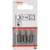 Bosch atsuktuvų antgalis ypač kietas, 3 vnt., Torx, T10, plienas, T10, 25 mm