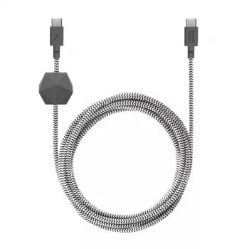 USB-C į USB-C laidas Native Union Anchor kabelis 1,8 m juoda balta