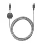 USB-C į USB-C laidas Native Union Anchor kabelis 1,8 m juoda balta