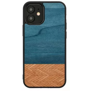 Telefono dėklas man and wood, skirtas iPhone 12 mini — džinsinė juoda