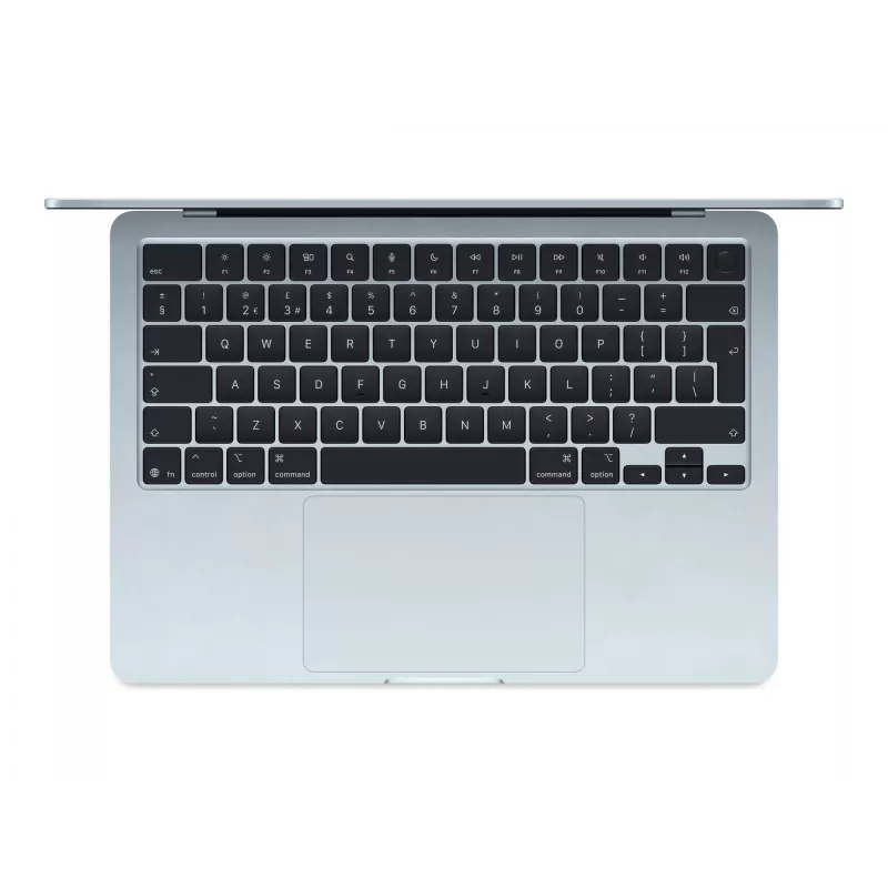 „MacBook Air 13“, dangaus mėlyna, M4 (10 branduolių CPU / 10 branduolių GPU), 16 GB, 512 GB, vokiška klaviatūra, 35 W dvigubas USB-C maitinimo adapteris, MC6U4D/A