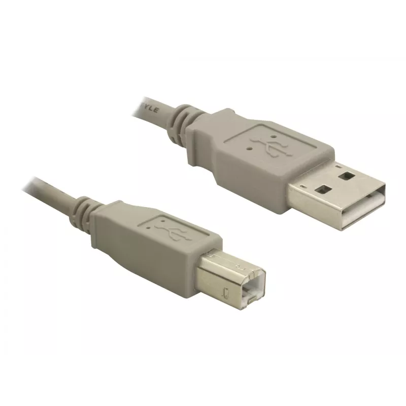 USB laidas DeLOCK 82216 USB 2.0 3m USB A USB B Pilka