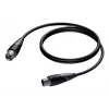 PROCAB CLA901/3 garso kabelis 3 m XLR (3 kontaktų) juoda, pilka