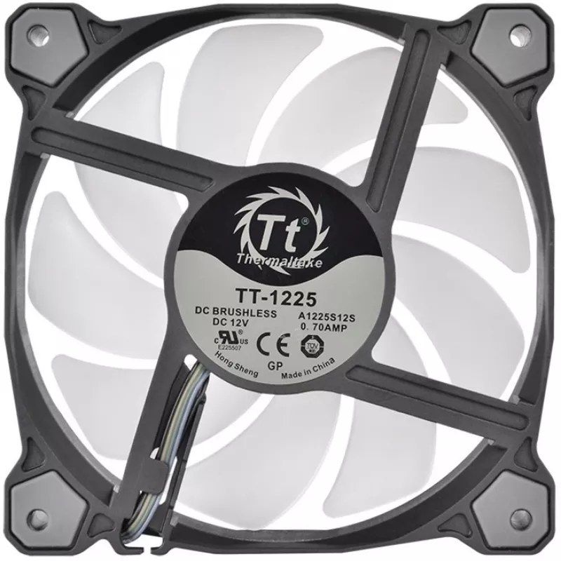 Thermaltake Pure 12 ARGB 120mm korpuso ventiliatoriai, 3 vnt., juodi