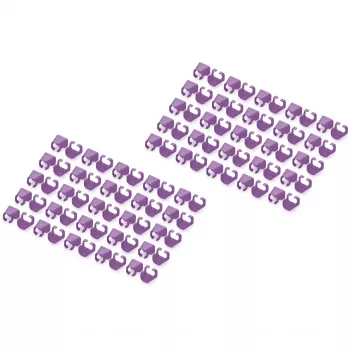 Spalvinis kodavimo segtukas Digitus Color clips skirtas pataisymo kabeliui A-CC-VI PVC violetinis