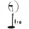 LogiLink Smartphone-Ringlicht-Stativ mit Fernauslöser für Smartphone von 10,16 cm - 17,78 cm (4 - 17,80cm (7)), - 1 Stück (AA0152)