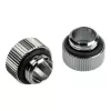 Bitspower Touchaqua adapteris tiesus G1/4 colio AG į G1/4 colio IG - 2 vnt., sidabrinis