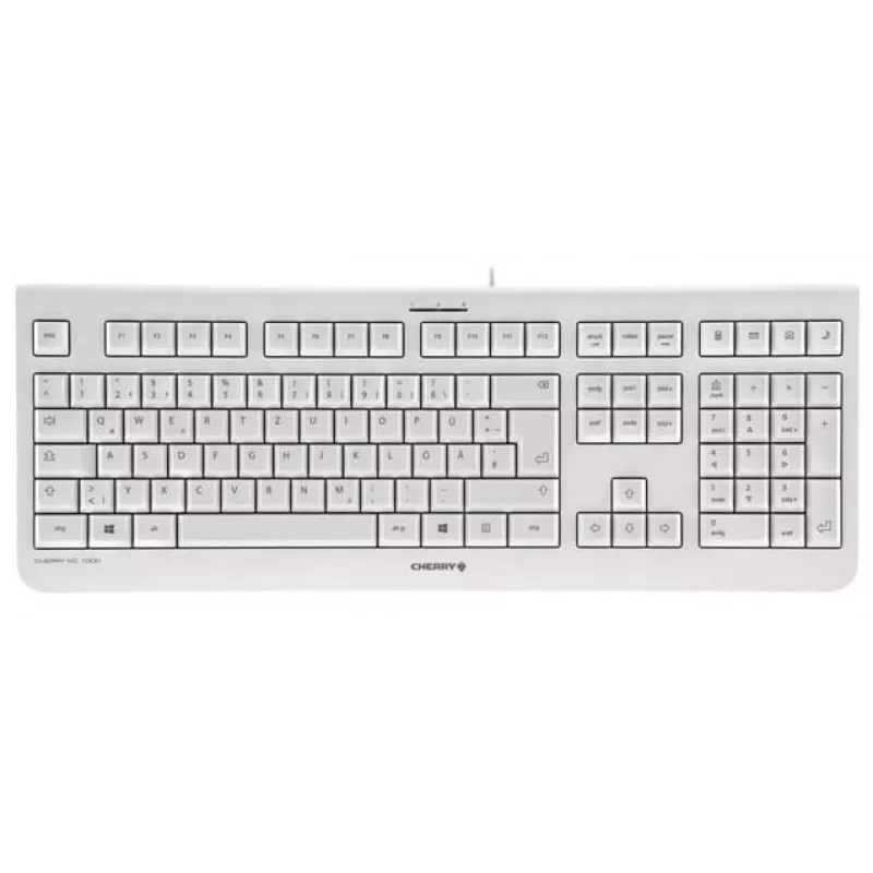 CHERRY KC 1000 klaviatūra Namų USB Swiss Pilka