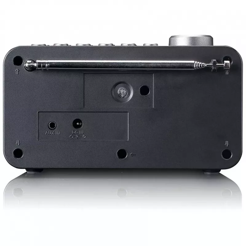 Stalinis radijas Lenco CR-625BK — FM/AM imtuvas su Bluetooth, juodas