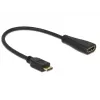 HDMI laidas DeLOCK 0,23 m mini-HDMI/HDMI