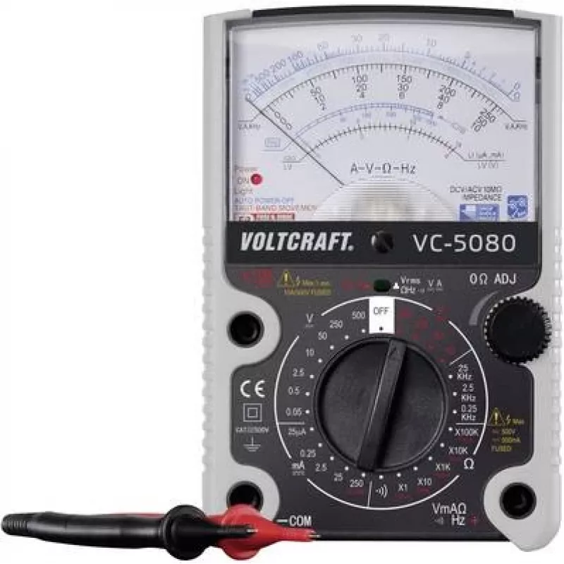 VOLTCRAFT VC-5080 rankinis analoginis multimetras CAT III 500 V (VC-5080)