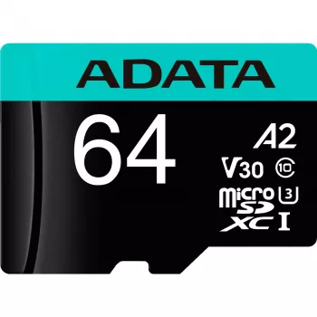 Flash atmintinė ADATA 64GB MicroSDXC UHS-I Premier Pro