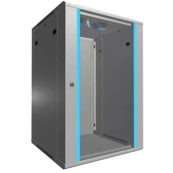 Sieninis stovas Extralink Rackmount cabinet 18U 600x600 Pilka raktinis užraktas