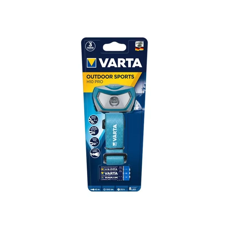 Ant galvos tvirtinamas žibintuvėlis Varta 16650 101 421 Aqua spalvos
