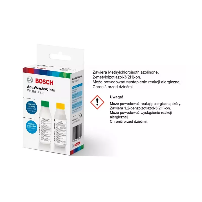 Drėgnas ir sausas dulkių siurblys Bosch BWD 41740 AquaWash&Clean — 1700 W, 5 L bakas, EPA filtras, teleskopinis vamzdis, 9 m spindulys, violetinė