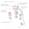 Kūdikių muzikinė dėžutė B-kids 3in1 Infantino 150302050 — pudrinė rožinė, 3-in-1 raminantis žaislas