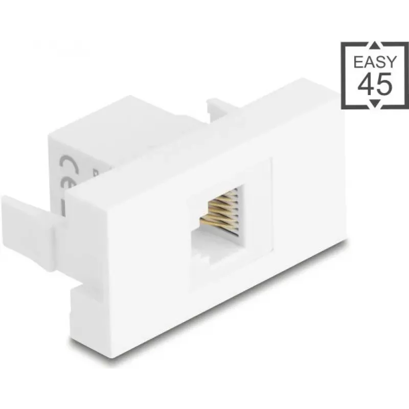 DELOCK RJ12 modulio lizdas 6P6C UTP baltas 90898