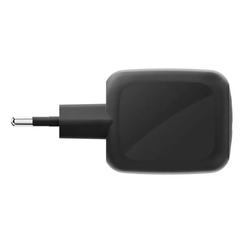 AC patalpų greitasis įkroviklis Belkin WCH020kqBK, 2× USB-C, universalus suderinamumas, maitinimo apsauga, juodas