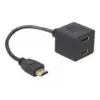 HDMI adapteris DeLOCK 65056 0,2 m, kištukas į 2 lizdus