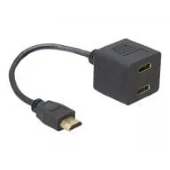 HDMI adapteris DeLOCK 65056 0,2 m, kištukas į 2 lizdus