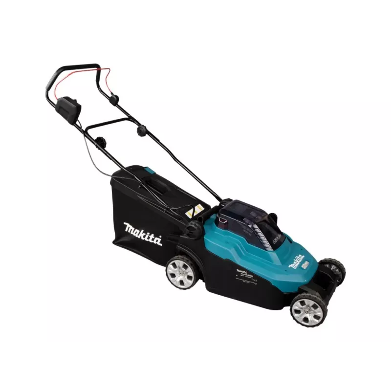 „Makita DLM382PM2“ – vejapjovė – belaidė – 18 V – 4 Ah – 2 baterijos – 3700 1/min – 38 cm – 16,9 kg