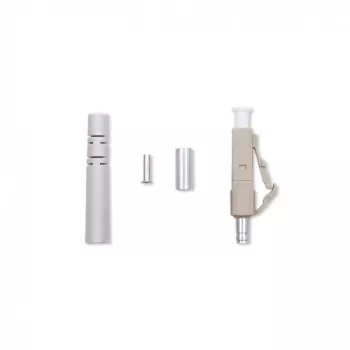 Qoltec 54450 šviesolaidinis jungtis LC Daugiamodė Smėlinė Sidabrinė