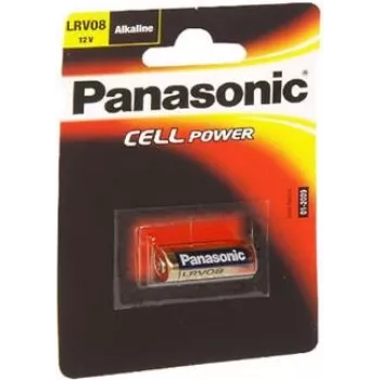 Panasonic šarminė baterija LRV08, 38 mAh, 12 V, suderinama su: MN21, GP23A, E23A, V23GA, 8LR932, K23A, RPX625A, L1028 (LRV08L/1BE)