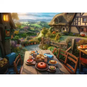 Dėlionė Schmidt Spiele Breakfast with a View 1000 vnt., 693 mm plotis